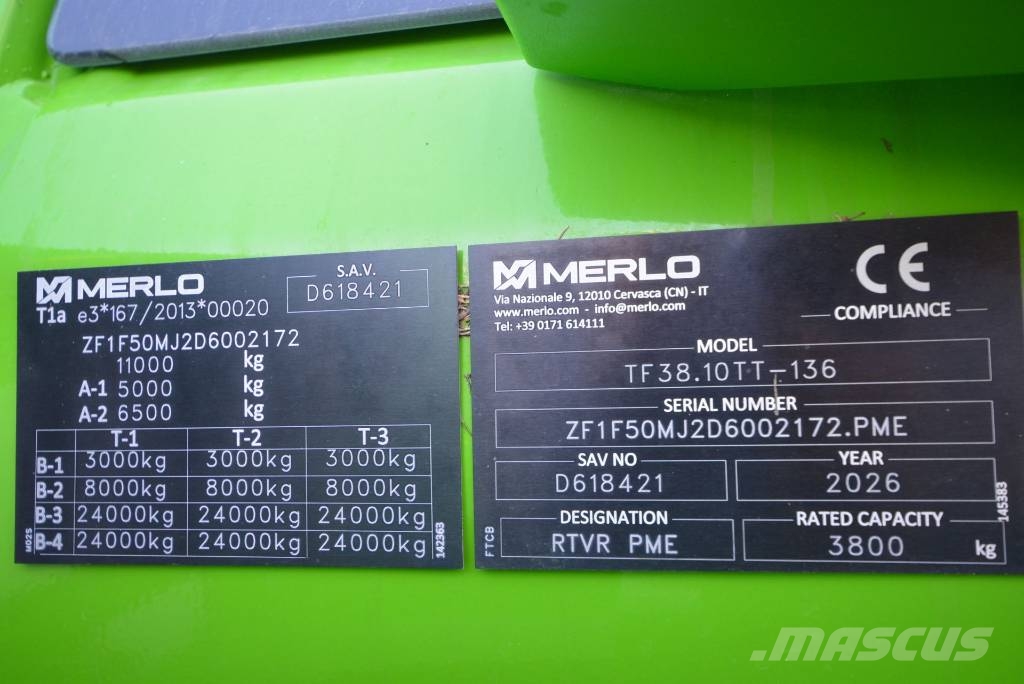Merlo TF 38.10 TT-136 Teleskoplader