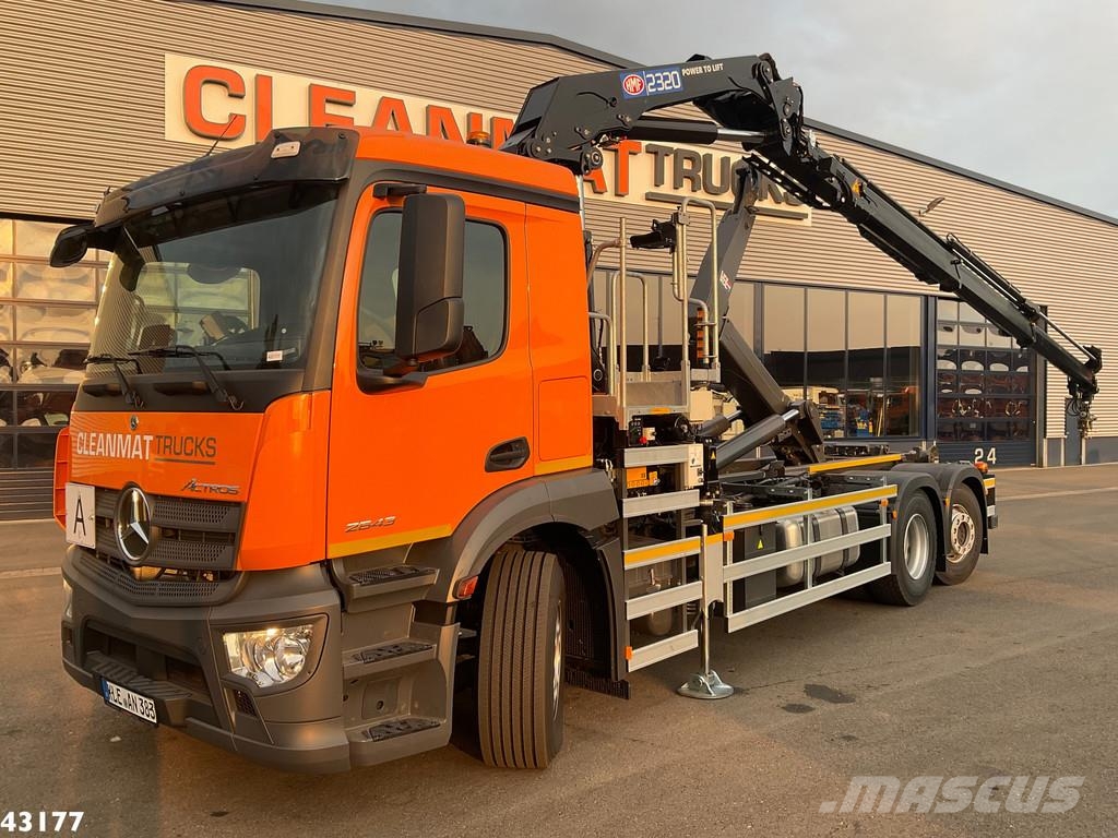 Mercedes-Benz Actros 2643 Euro 6 HMF 23 Tonmeter laadkraan Камиони с кран с кука