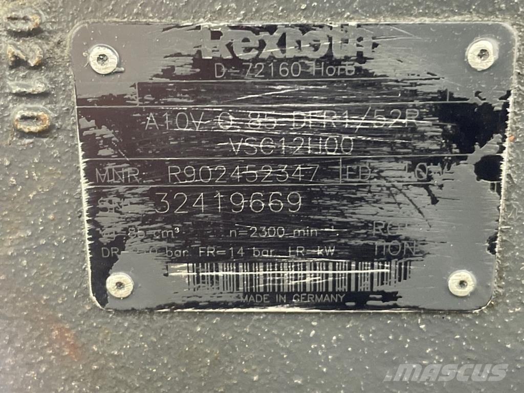 Rexroth A10VO85DFR1/52R-VSC12H00 - Load sensing pump Hydraulics