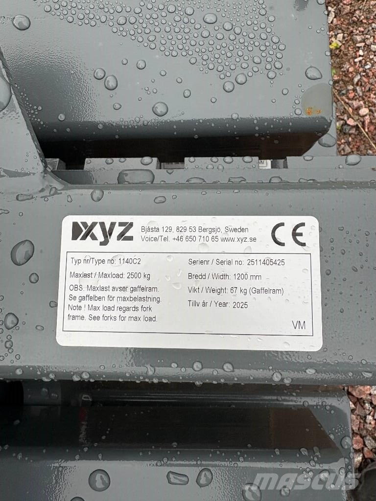 XYZ Gaffelställ 1200 Trima/SMS Karjeru tehnika