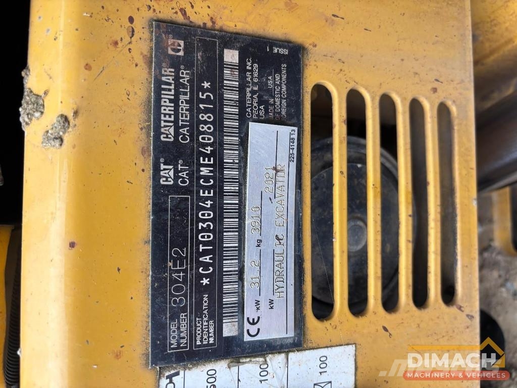 CAT 304 E2 CW10 - CE - 4-cylinder tilting bucket + bac Mini pelle < 7t