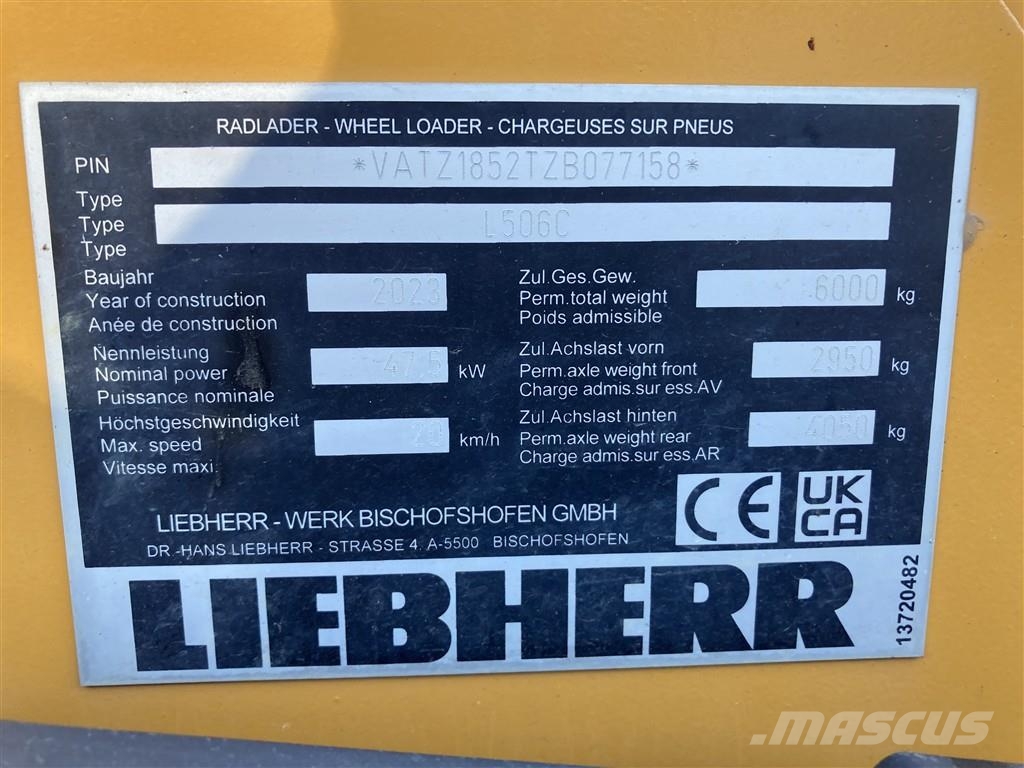Liebherr L 506 Compact Chargeuse sur pneus