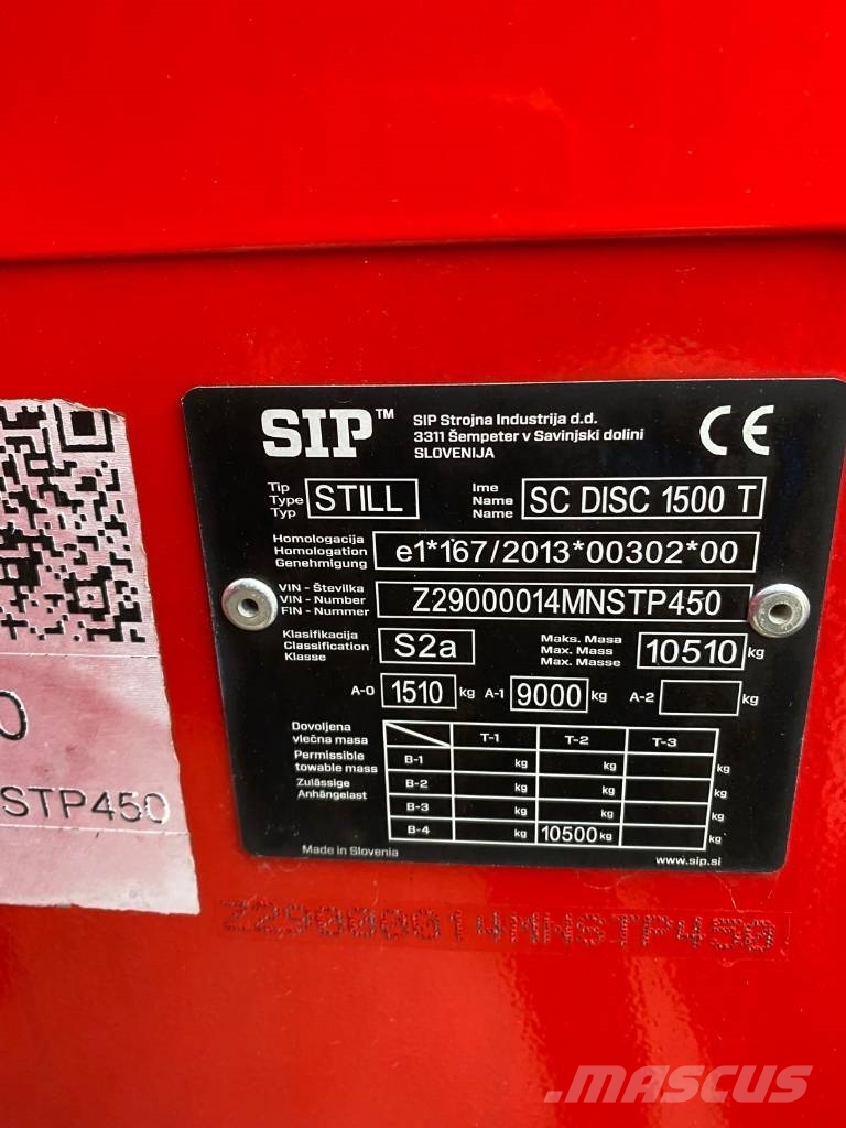 SIP SilverCut Disc 1500 T Косилки-формувачі