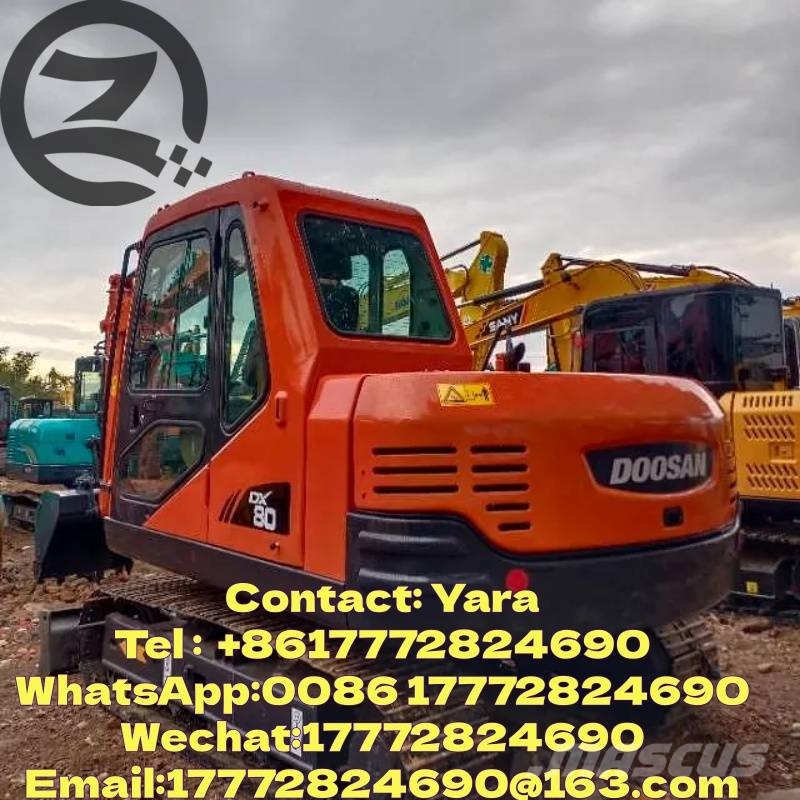 Doosan DX80 Midi-gravemaskiner 7t - 12t