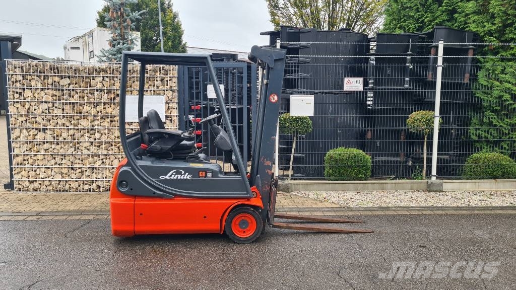 Linde E 14-02, Tripplex bis 4,5 m, Hubkraft 1.400 kg شاحنات ذات رافعات شوكية تعمل بالكهرباء