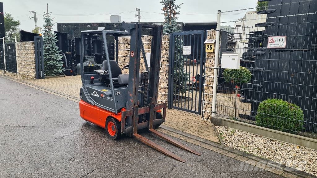 Linde E 14-02, Tripplex bis 4,5 m, Hubkraft 1.400 kg شاحنات ذات رافعات شوكية تعمل بالكهرباء
