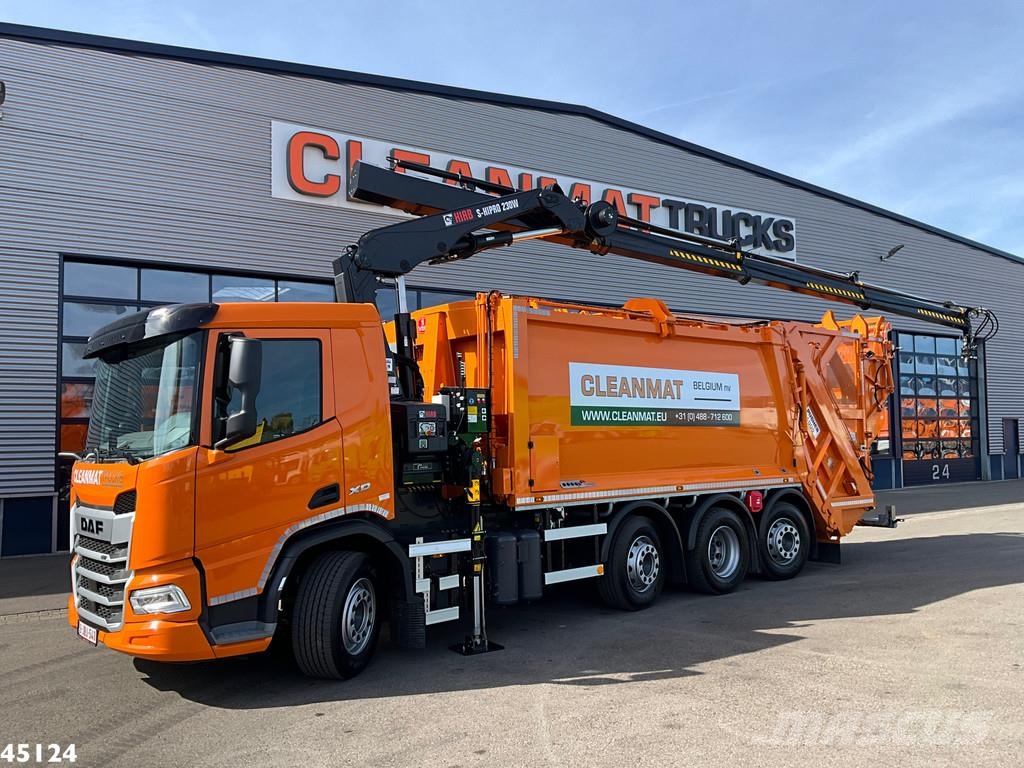 DAF FAQ XD 410 Euro 6 Hiab 23 Tonmeter laadkraan Komunalni tovornjaki