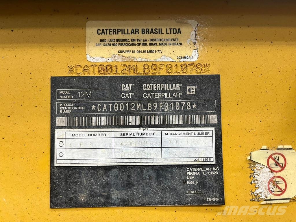 CAT 12M (12G/12H/140M) Motoniveladoras