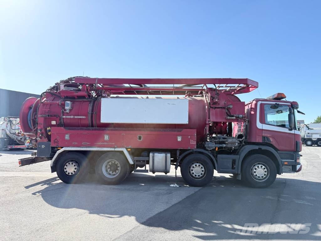 Scania 114G 380 8x2*6 Assmann 13,4 m3 PED Slamsuger Camiones aspiradores/combi