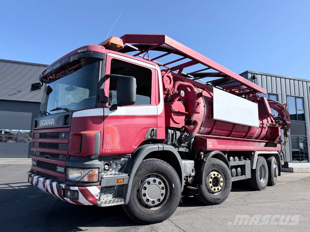 Scania 114G 380 8x2*6 Assmann 13,4 m3 PED Slamsuger Camiones aspiradores/combi