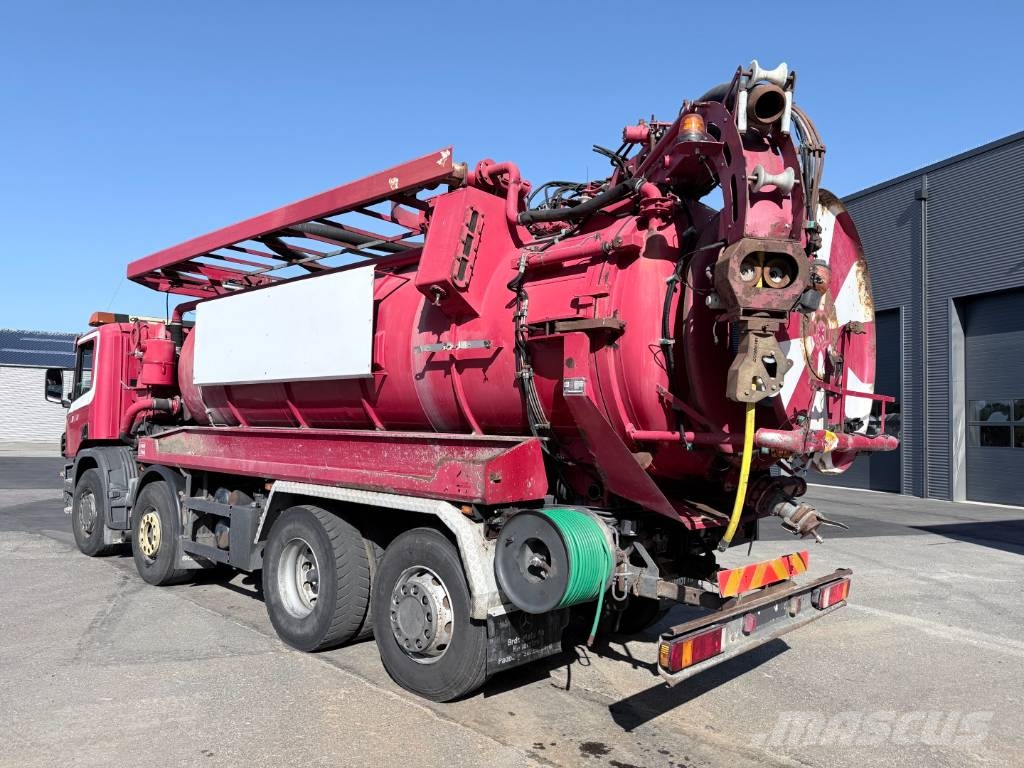 Scania 114G 380 8x2*6 Assmann 13,4 m3 PED Slamsuger Camiones aspiradores/combi
