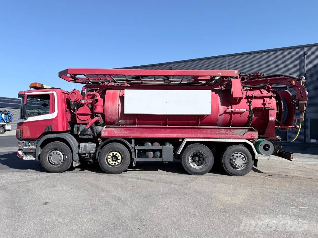 Scania 114G 380 8x2*6 Assmann 13,4 m3 PED Slamsuger Camiones aspiradores/combi