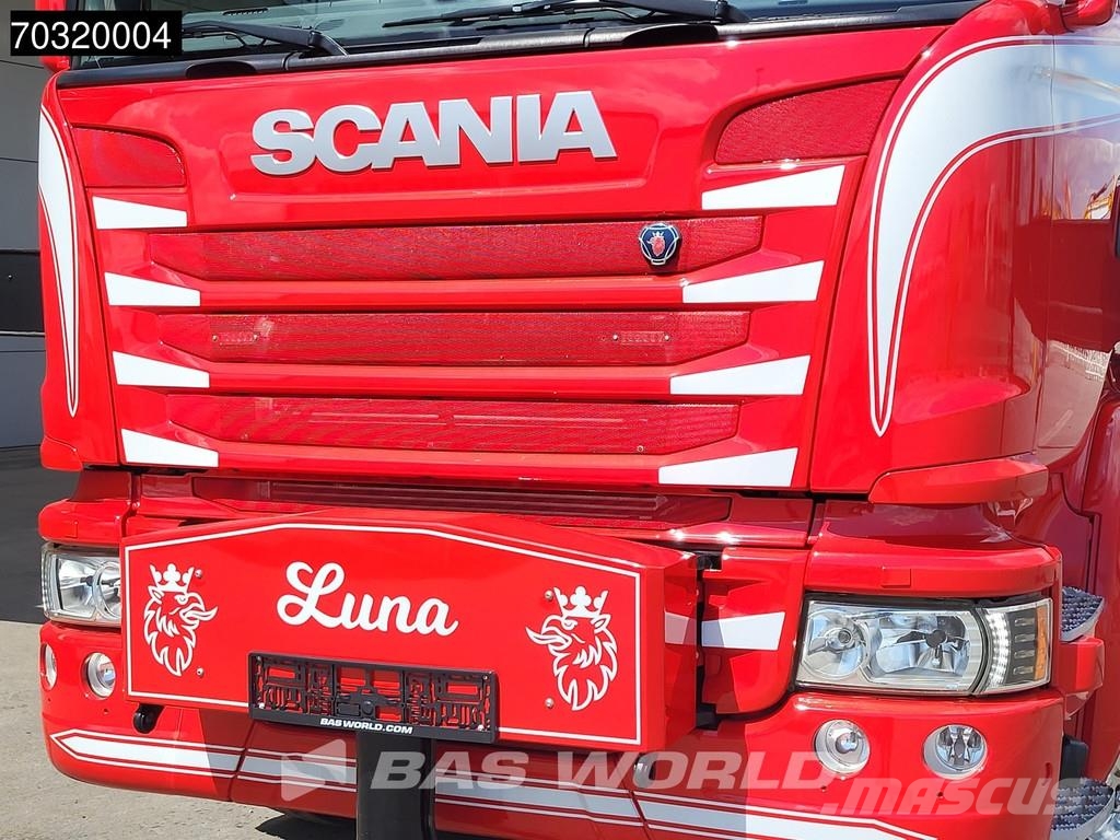 Scania G490 8X4 EFFER 1750/8S + JIB 6S Crane Kran Winch B Вантажівки-платформи/бокове розвантаження