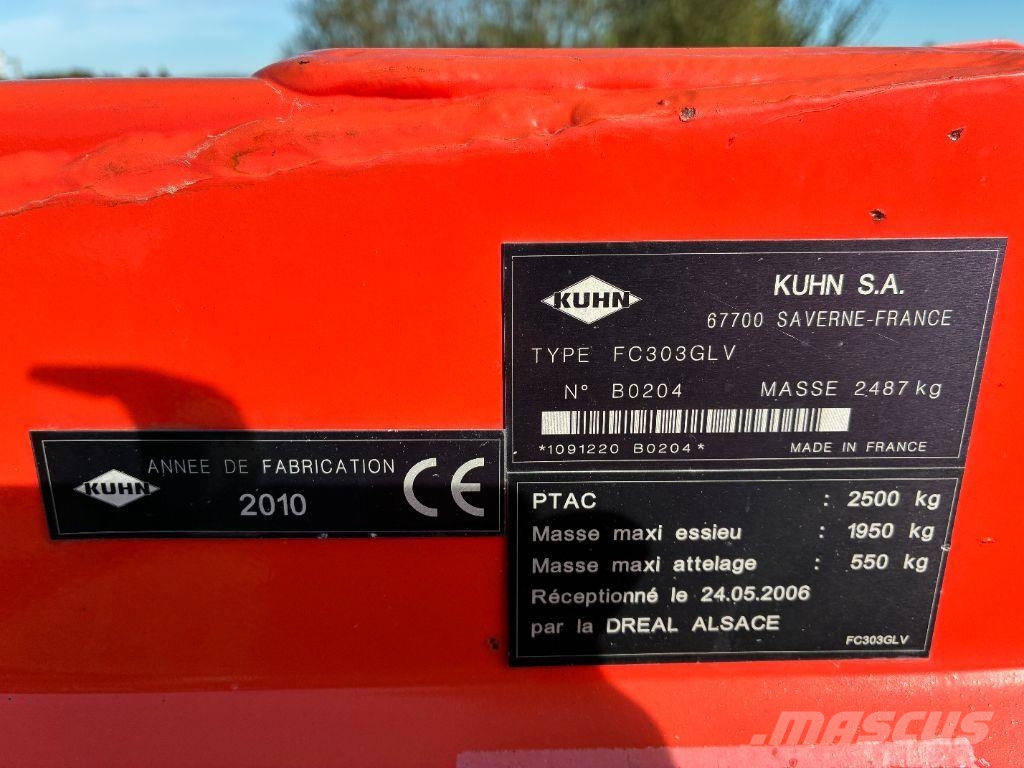 Kuhn FC303GLV Kosiarki ciągnikowe i ciągnione