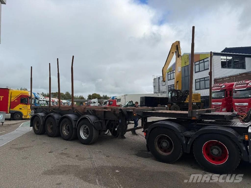 Kel-Berg 4 AXLE - BPW - EXTENDABLE - HOLZ/WOOD/HOUT Holztransportauflieger