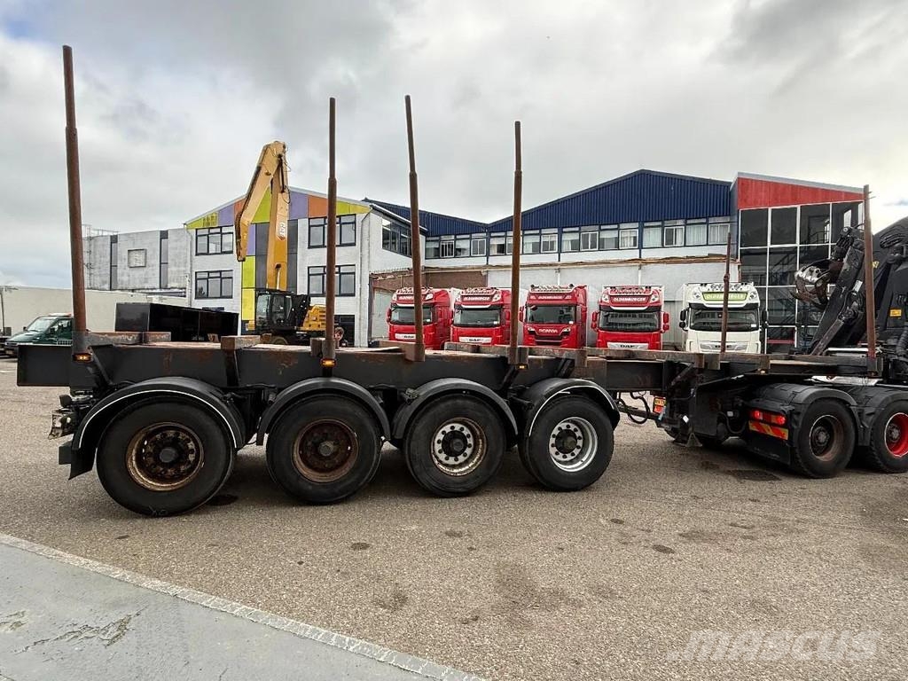 Kel-Berg 4 AXLE - BPW - EXTENDABLE - HOLZ/WOOD/HOUT Holztransportauflieger