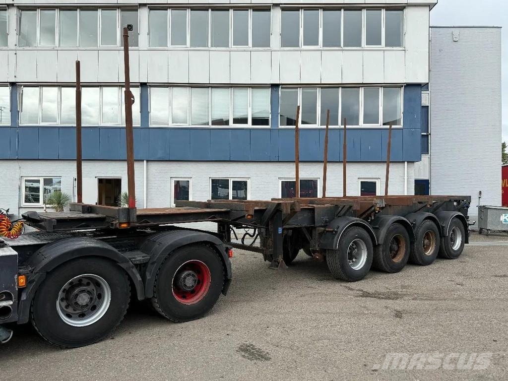 Kel-Berg 4 AXLE - BPW - EXTENDABLE - HOLZ/WOOD/HOUT Holztransportauflieger