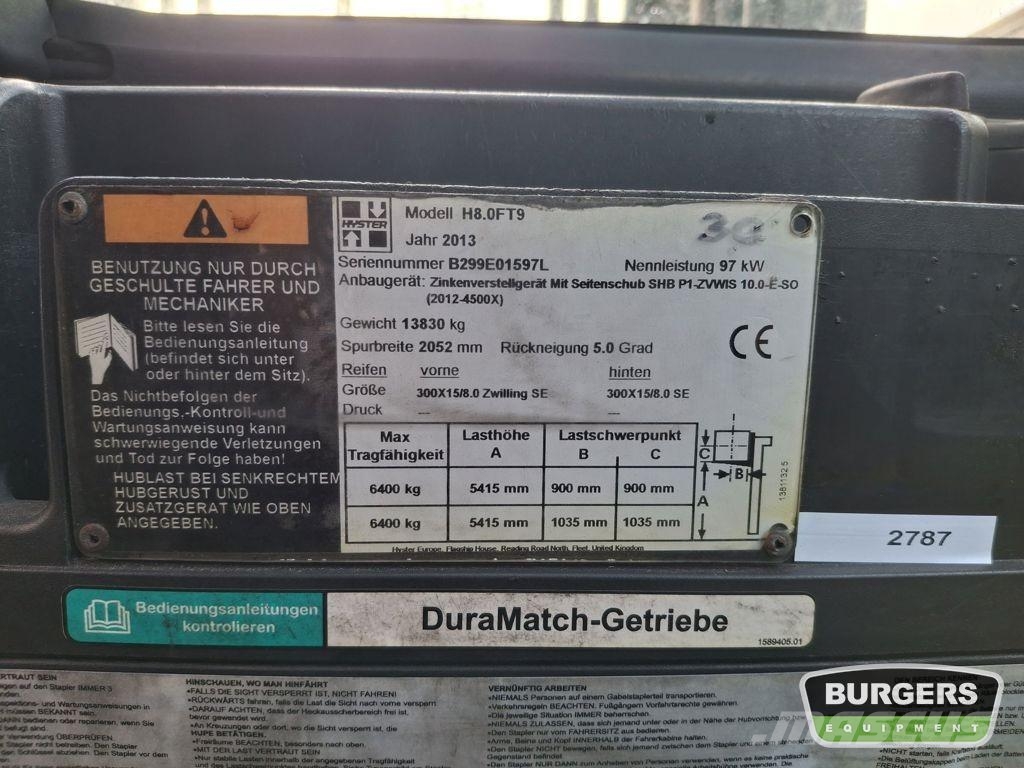 Hyster H8.0FT-9 LPG forklifts