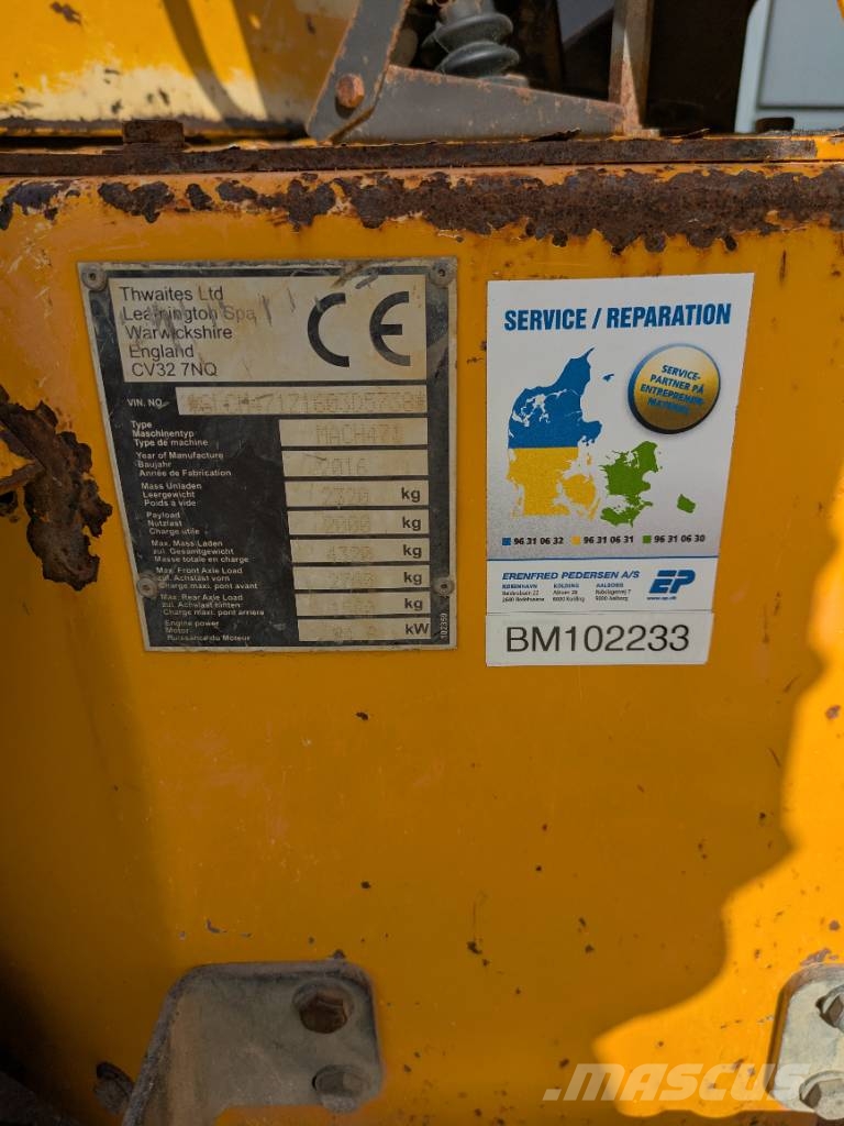 Thwaites 2 Tonne hi/sw Stavebné sklápače