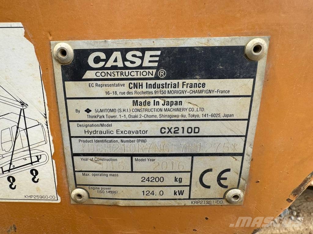 CASE CX 210 D Escavadoras de rastos