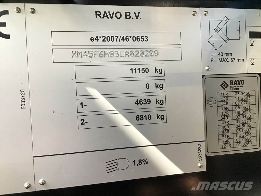 Ravo 5-SERIES 580 with 3-rd brush Sweeper trucks