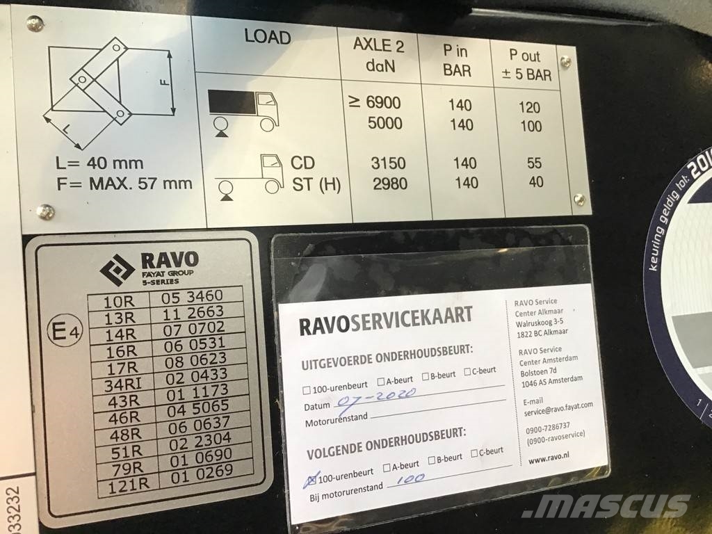 Ravo 5-SERIES 580 with 3-rd brush Sweeper trucks