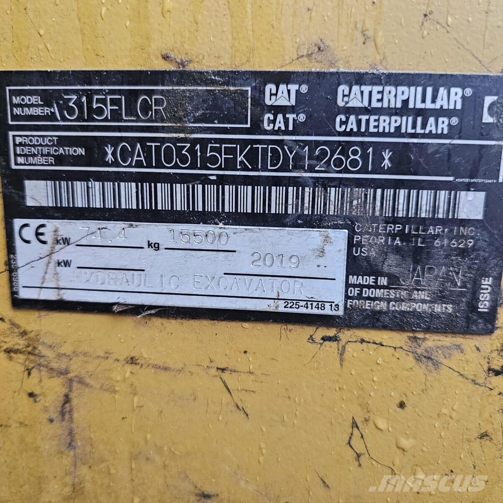 CAT 315FCLR Koparki gąsienicowe