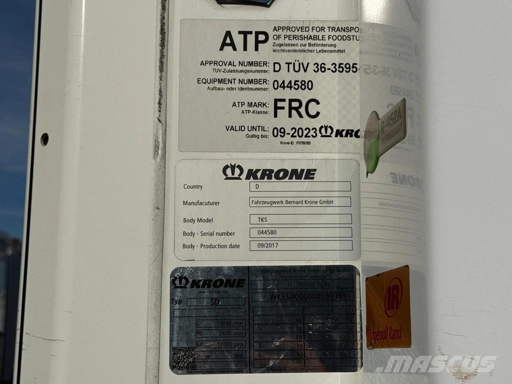Krone Thermo King SLXi Spectrum / BPW-Axles *NL-Trailer* Külmikpoolhaagised