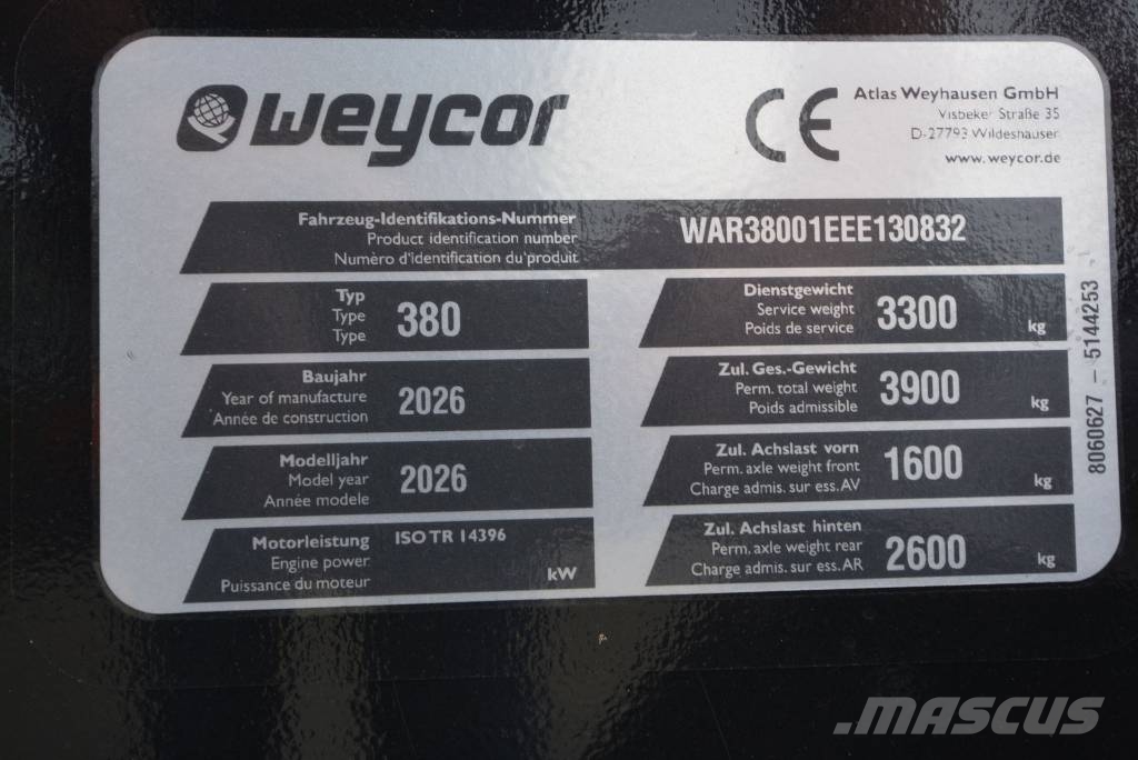 Weycor (Atlas) AR 380 لوادر بعجل