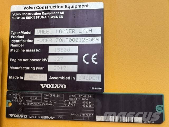 Volvo L 70 H ''SÅLD'' Radlader