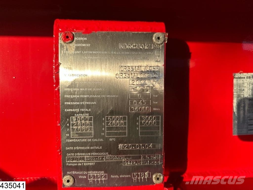 Merceron Fuel 36.060 Liter, 7 Comp, Fuel Autocisternas
