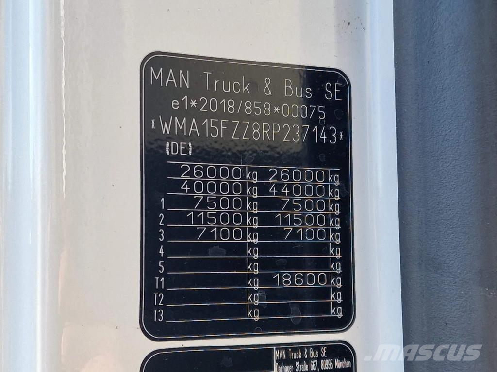 MAN TGX 26.480 6x2 - Tautliner - H&W trailer - NEW - R Tautliner/curtainside trucks