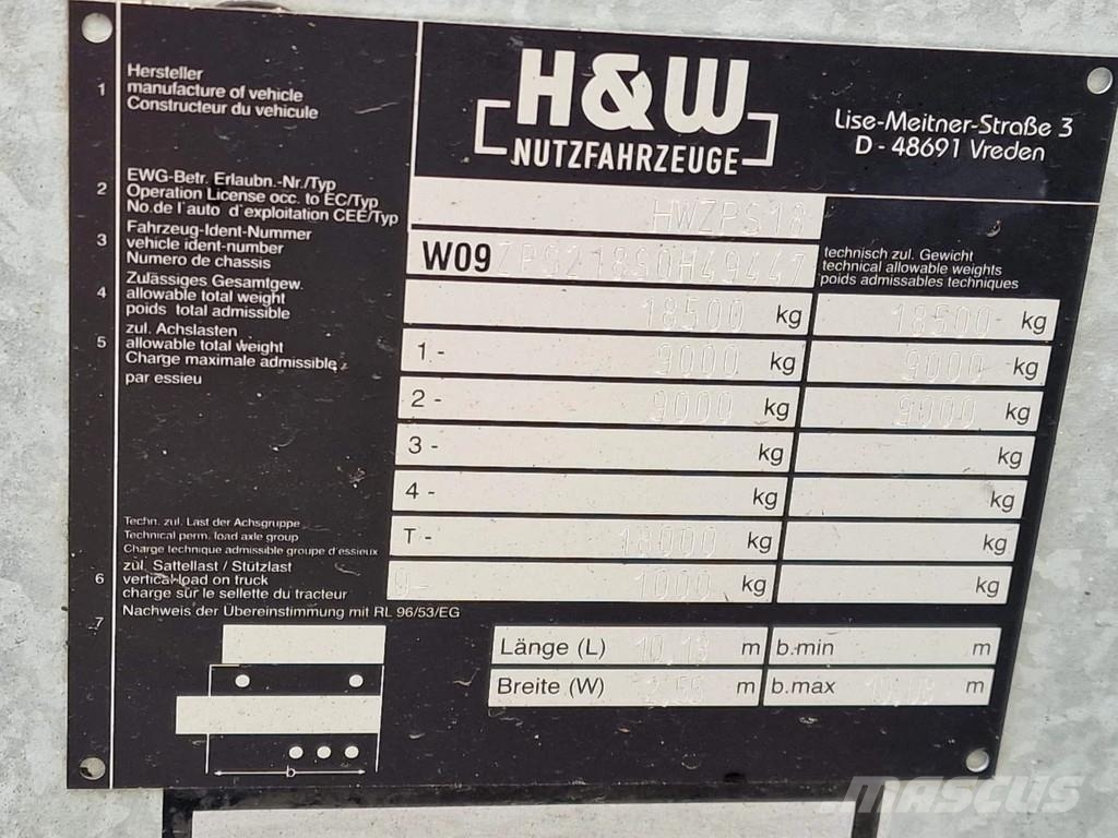 MAN TGX 26.480 6x2 - Tautliner - H&W trailer - NEW - R Tautliner/curtainside trucks