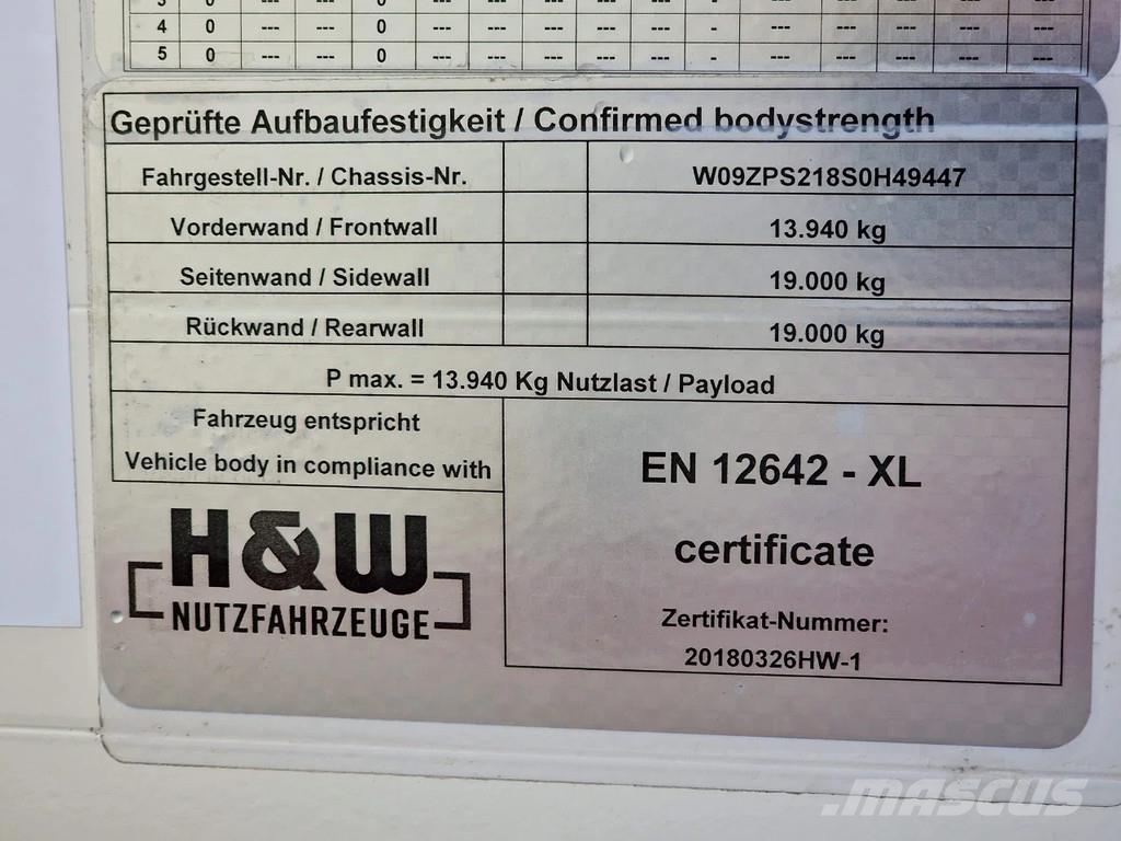 MAN TGX 26.480 6x2 - Tautliner - H&W trailer - NEW - R Tautliner/curtainside trucks