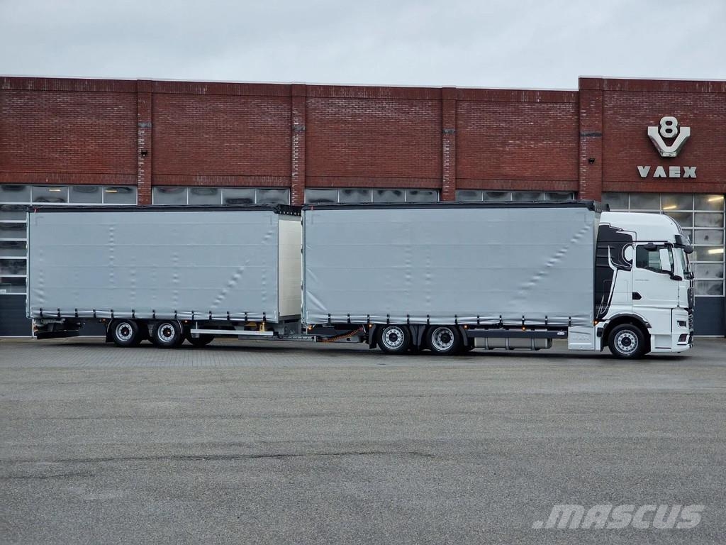 MAN TGX 26.480 6x2 - Tautliner - H&W trailer - NEW - R Tautliner/curtainside trucks
