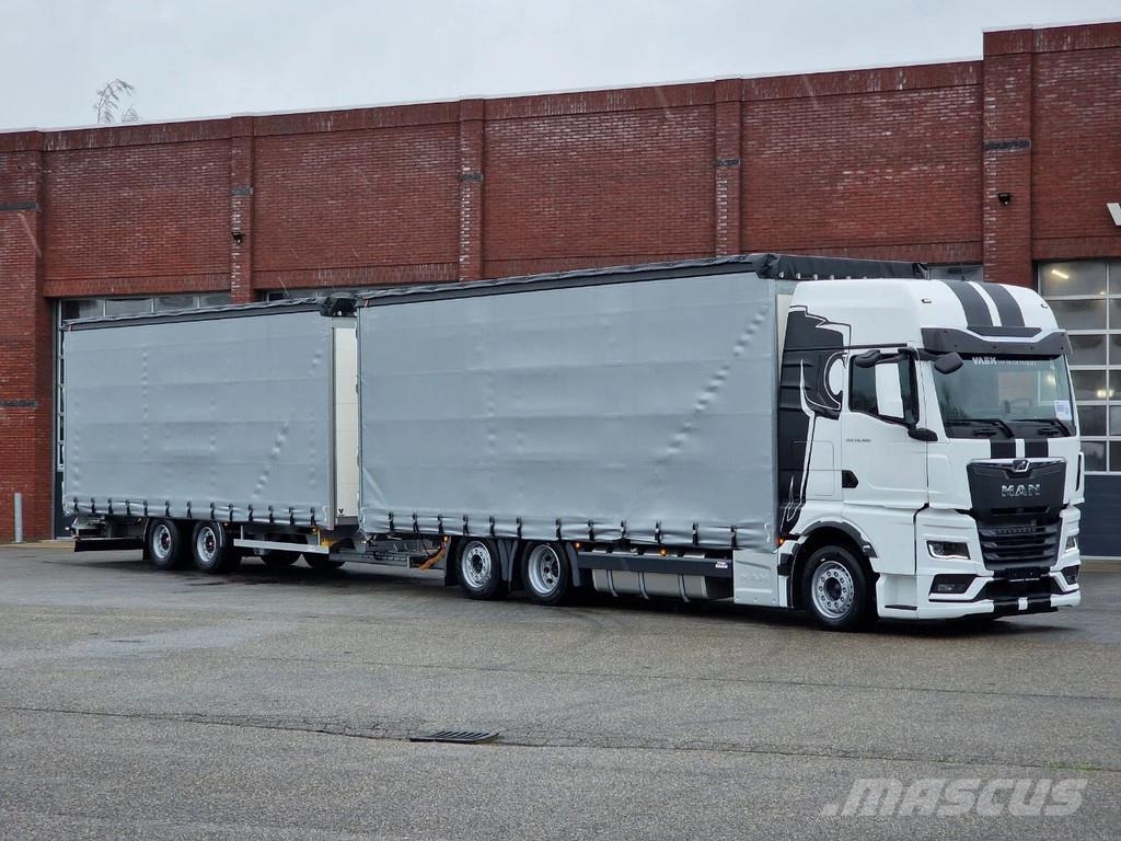 MAN TGX 26.480 6x2 - Tautliner - H&W trailer - NEW - R Tautliner/curtainside trucks