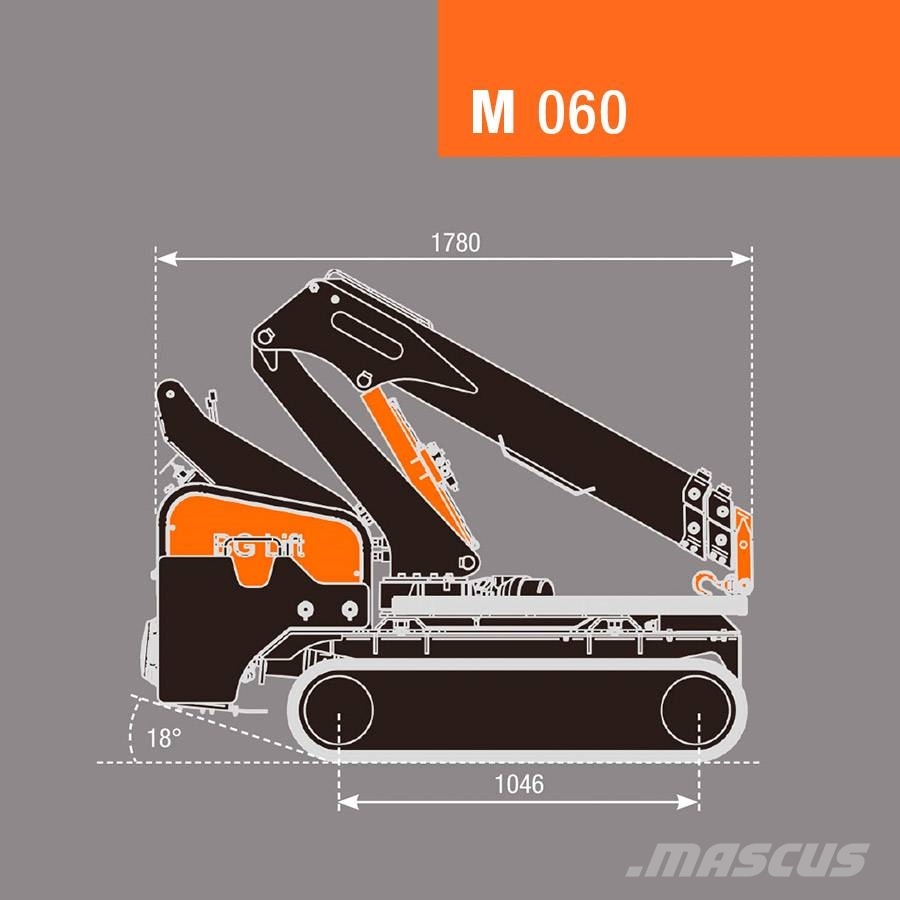 BG Lift M060 Minikran | Raupenkran | Mini-raupenkran Minigrúas