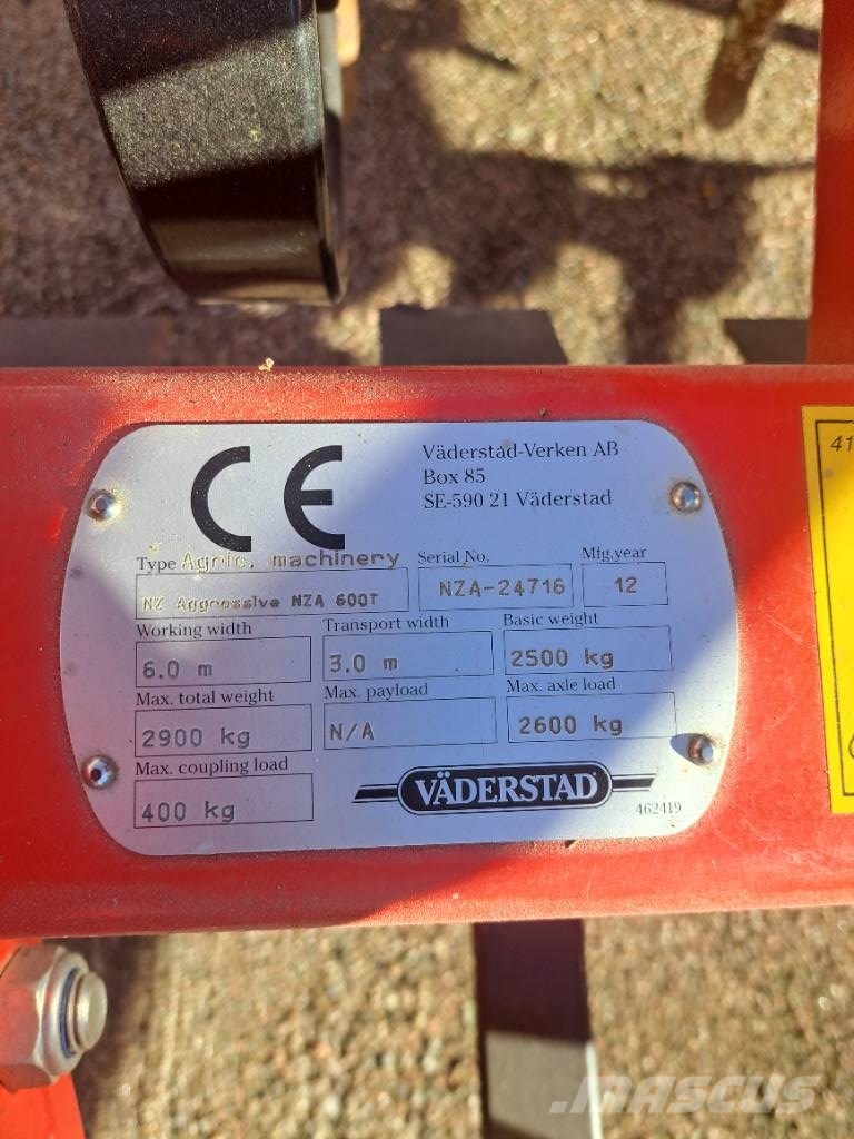 Väderstad NZA 600 Akėčios