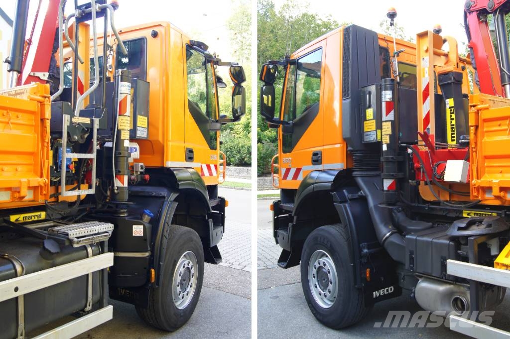 Iveco 190T33 TRAKKER 4x4/ MARREL/ HMF 835/ Winterdienst Abrollkipper