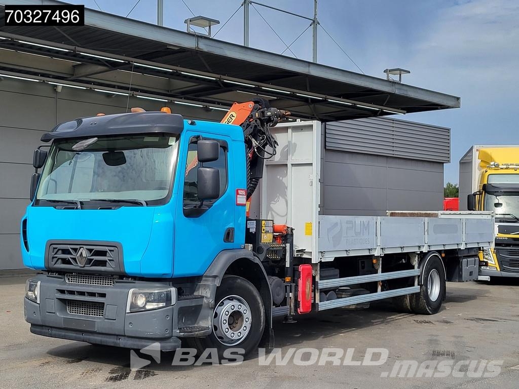 Renault C 320 C 4X2 Palfinger PK12002-EH Remote Crane Kran 平板式/側卸式卡車