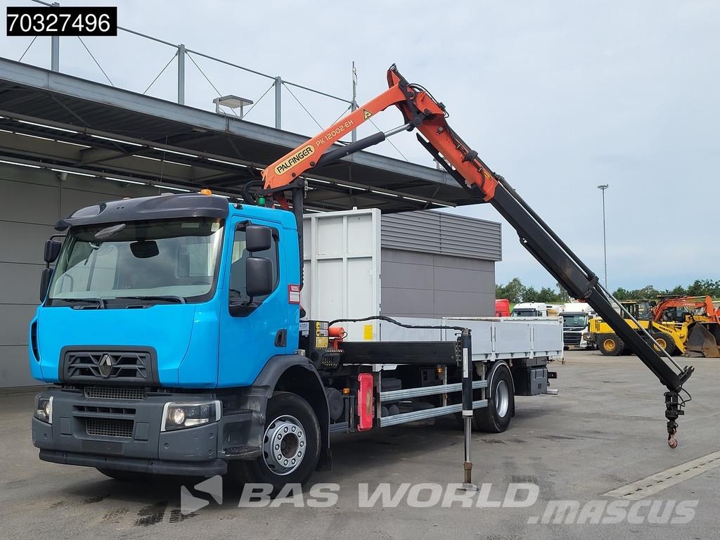Renault C 320 C 4X2 Palfinger PK12002-EH Remote Crane Kran Platós / Ponyvás teherautók