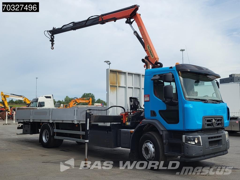 Renault C 320 C 4X2 Palfinger PK12002-EH Remote Crane Kran Platós / Ponyvás teherautók
