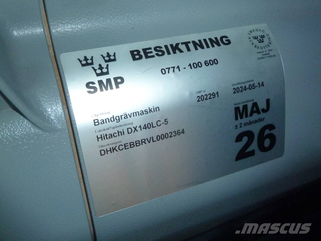 Doosan DX140LC-5 حفارات زحافة