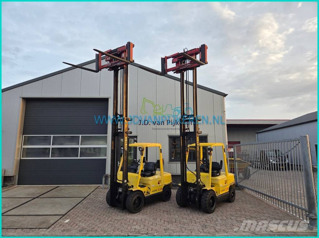 Hyster 2X H3.00XM Perkins diesel+sideshift+forkpositioner Diesel Stapler