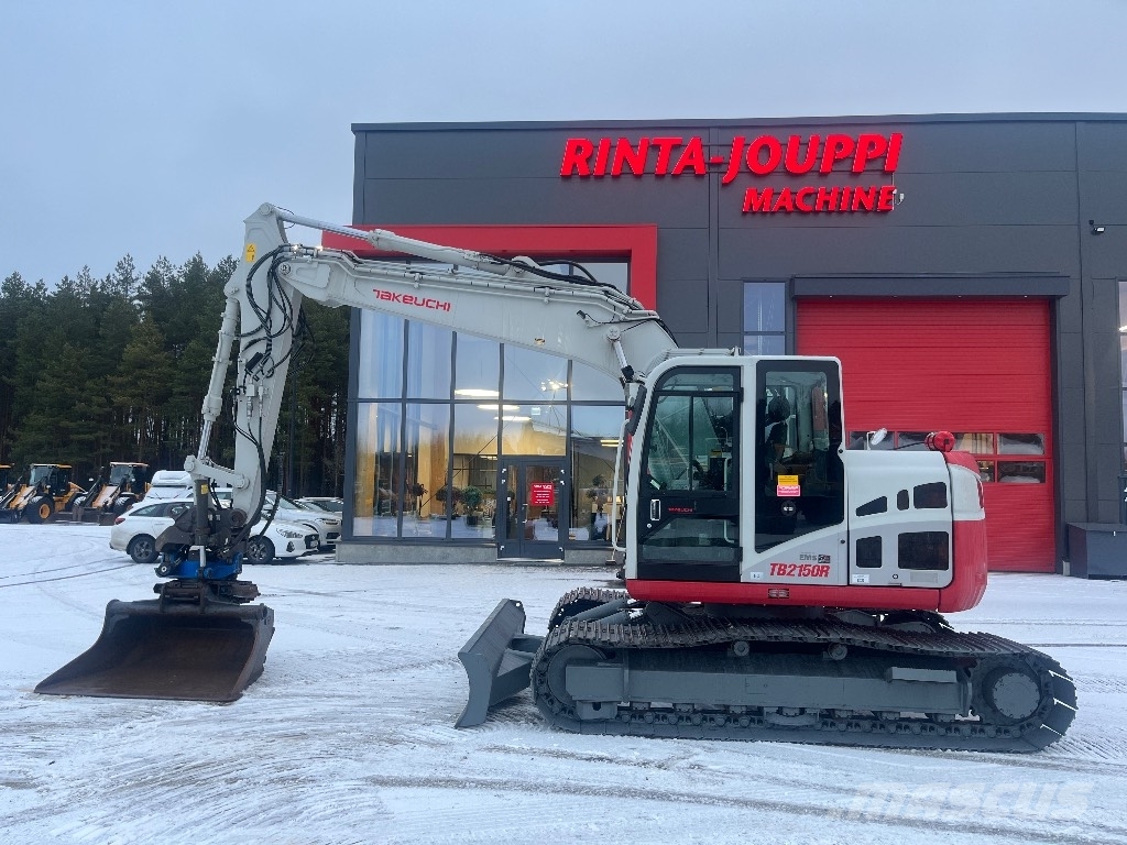 Takeuchi TB 2150 R / Pyörittäjä, Pihdit, Rasvari, Lämmitin Pelle sur chenilles