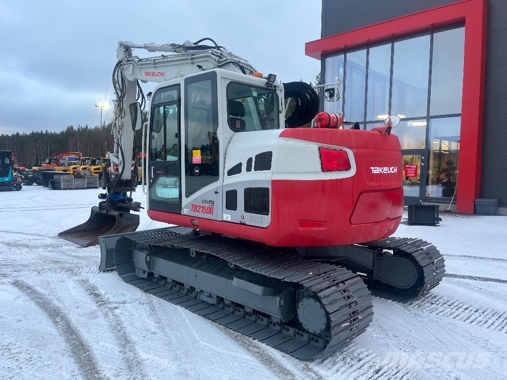 Takeuchi TB 2150 R / Pyörittäjä, Pihdit, Rasvari, Lämmitin Pelle sur chenilles