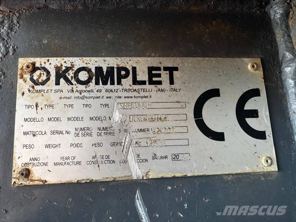 Komplet Krokodile آلات تمزيق المخلفات