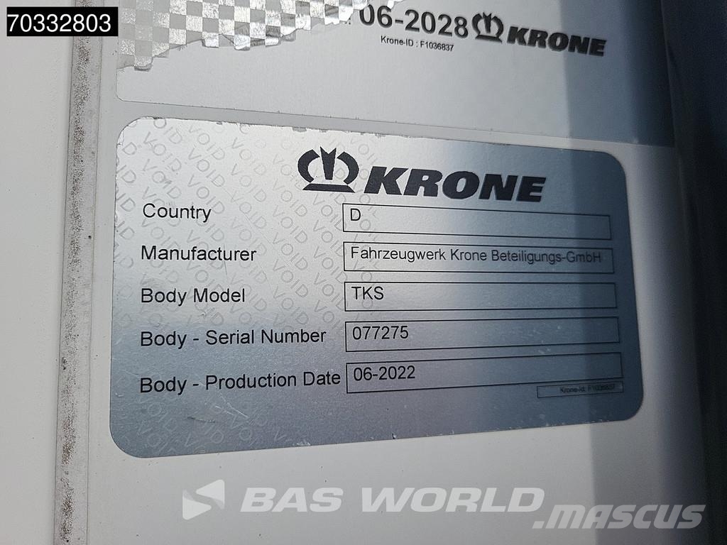 Krone SD TÜV 06/27 Doppelstock Blumenbreit Palletkist Li Koel-vries opleggers