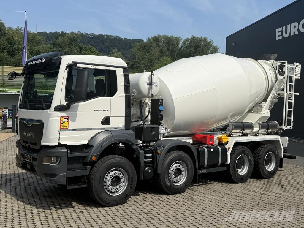 MAN TGS 35.480 MAN TGS 35.480 8x4 EuromixMTP EM 9 L Re Betonmixers en pompen