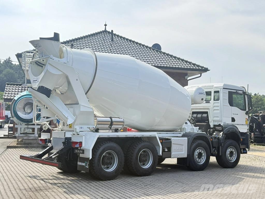 MAN TGS 35.480 MAN TGS 35.480 8x4 EuromixMTP EM 9 L Re Betonmixers en pompen